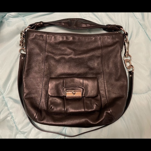 Black Coach boho bag - Picture 3 of 6